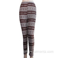 Lady&#39;s 98%poliéster 2%spandes leggings